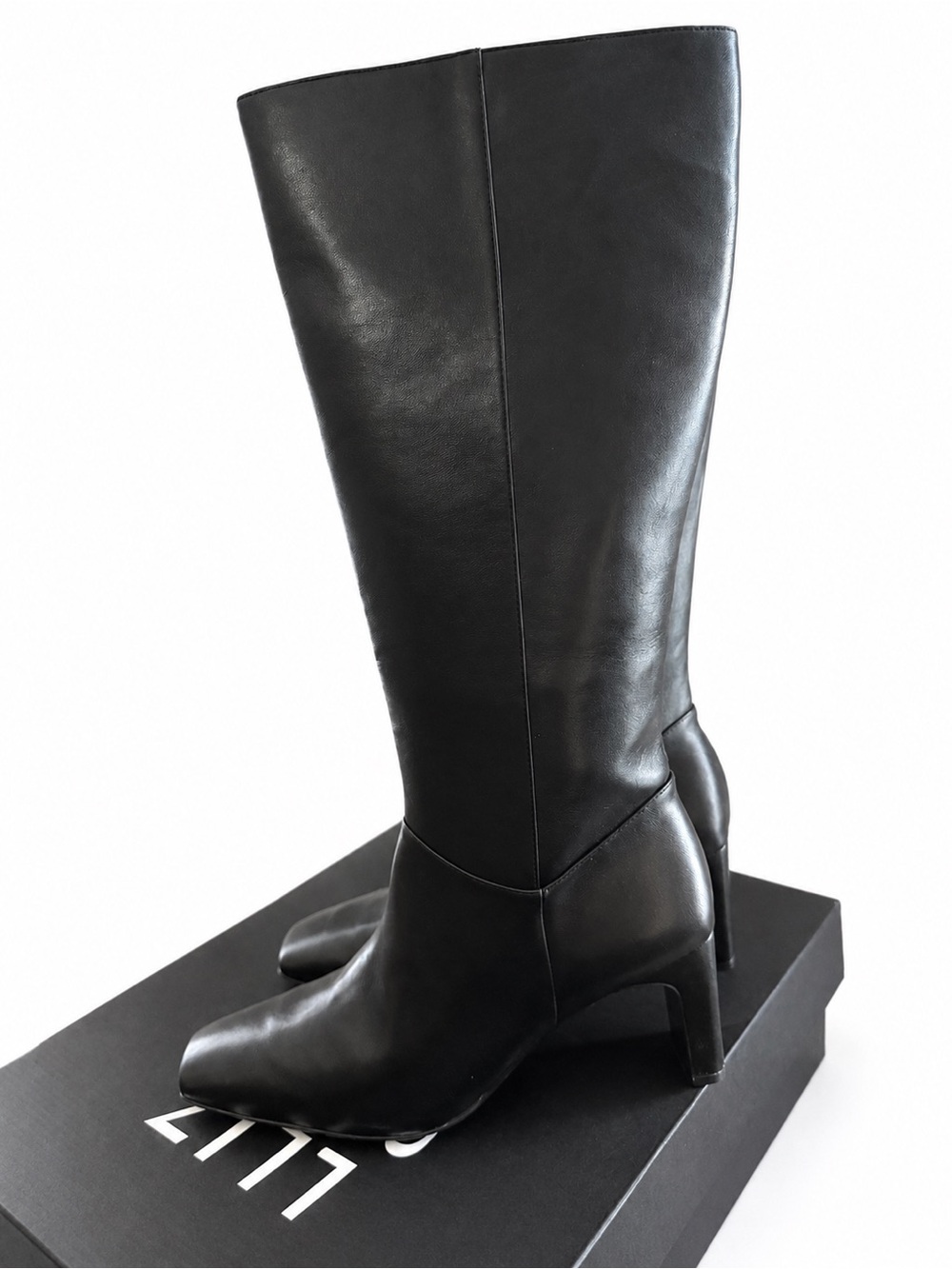 NIB Naturalizer Womens Size 11 Knee High Black Square Toe Nona Dress Boots